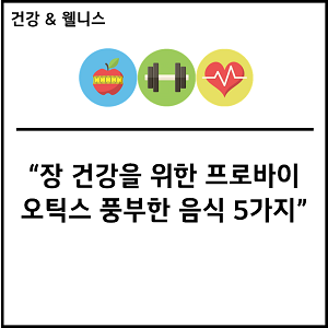 장 건강을 위한 프로바이오틱스 풍부한 음식 5가지