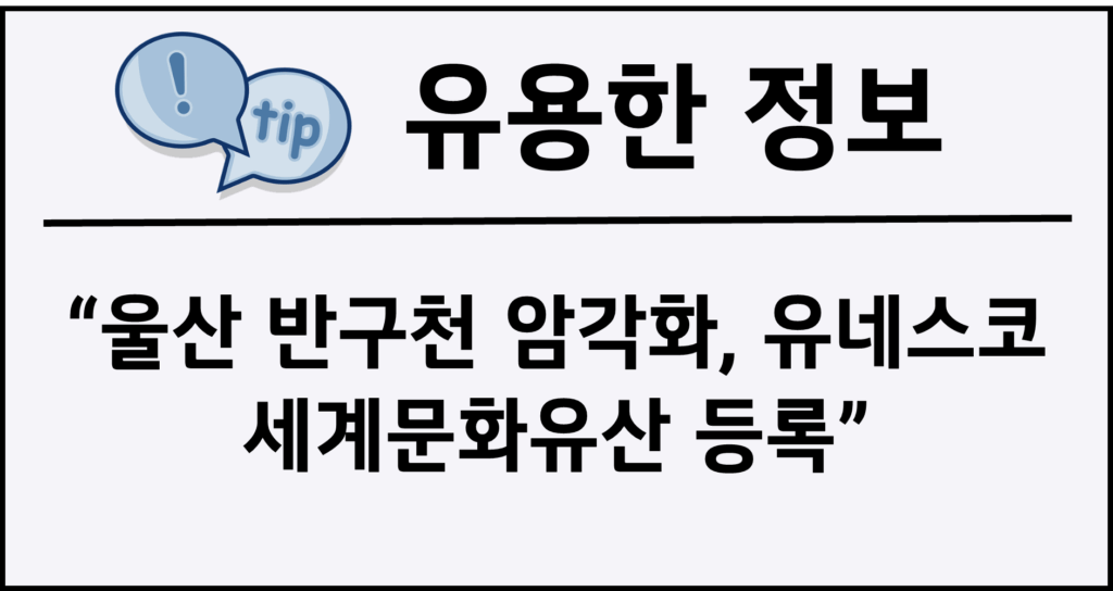 울산 반구천 암각화, 유네스코 세계문화유산 등록